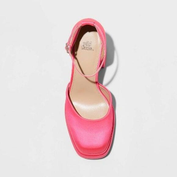 Women's Wild Fable Shoes Wild Fable Bianca Pink Platform Pumps - Picture 2 of 3